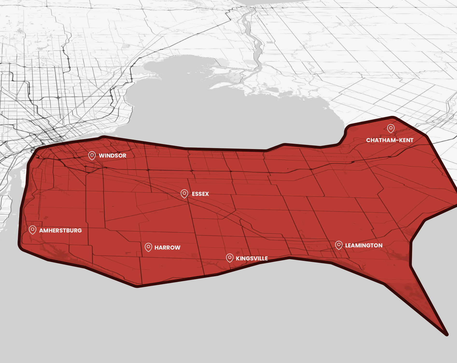 Heaton Sanitation Service Area Map
